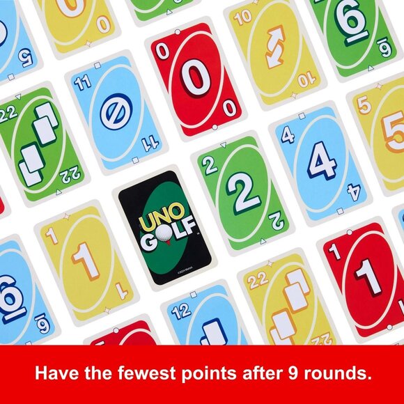 UNO Golf Card Game for Kid, Adult & Family Nights, Parties & Travel - Picture 3 of 6